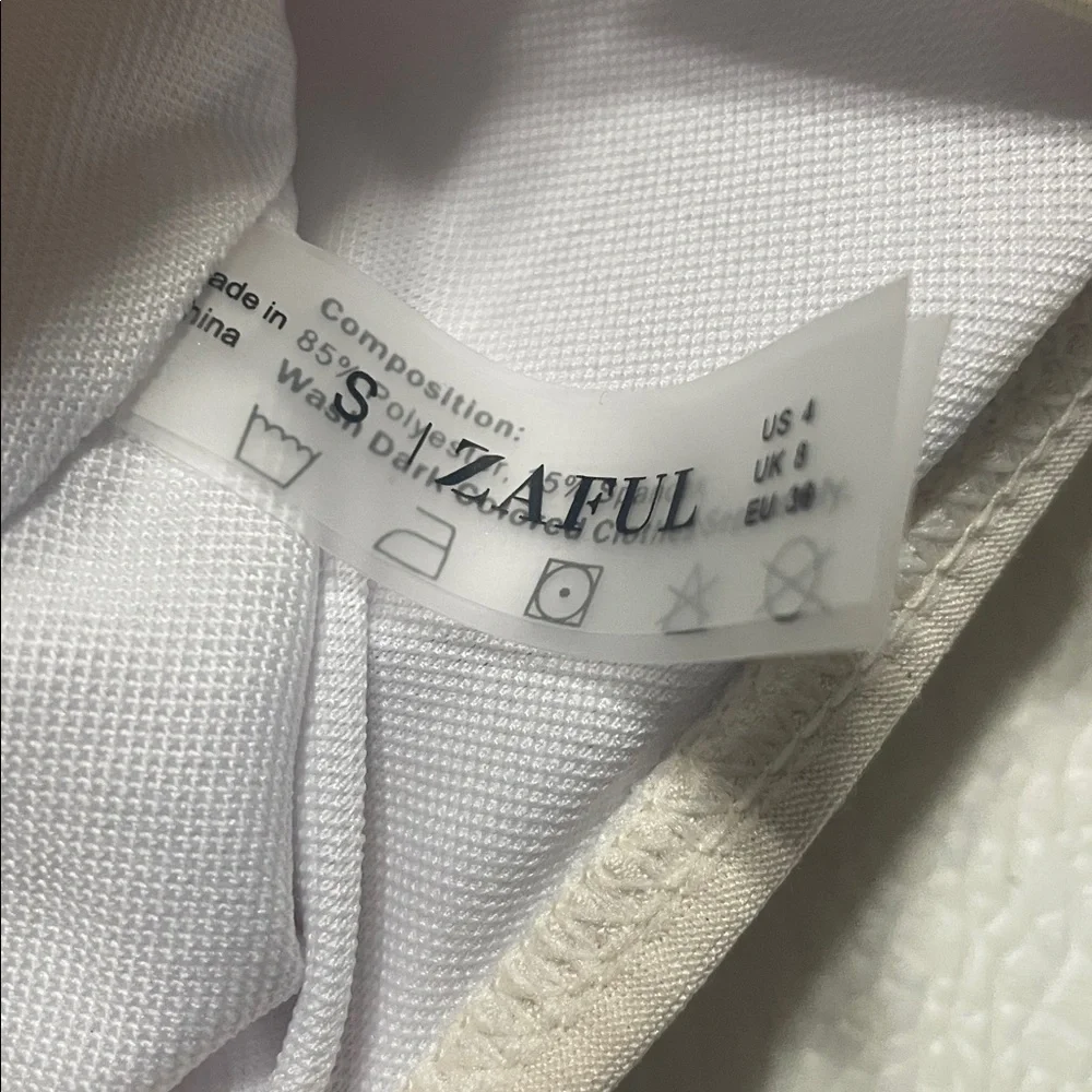 Zaful Cream Bandeau Bikini Top Size Small NWT - Picture 7 of 7